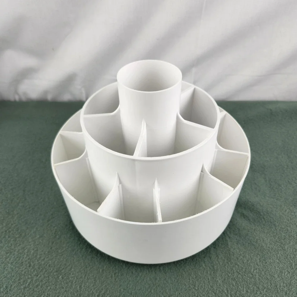 Pampered Chef  White Tool Turn About Carousel Utensil Holder Caddy 2171 EUC